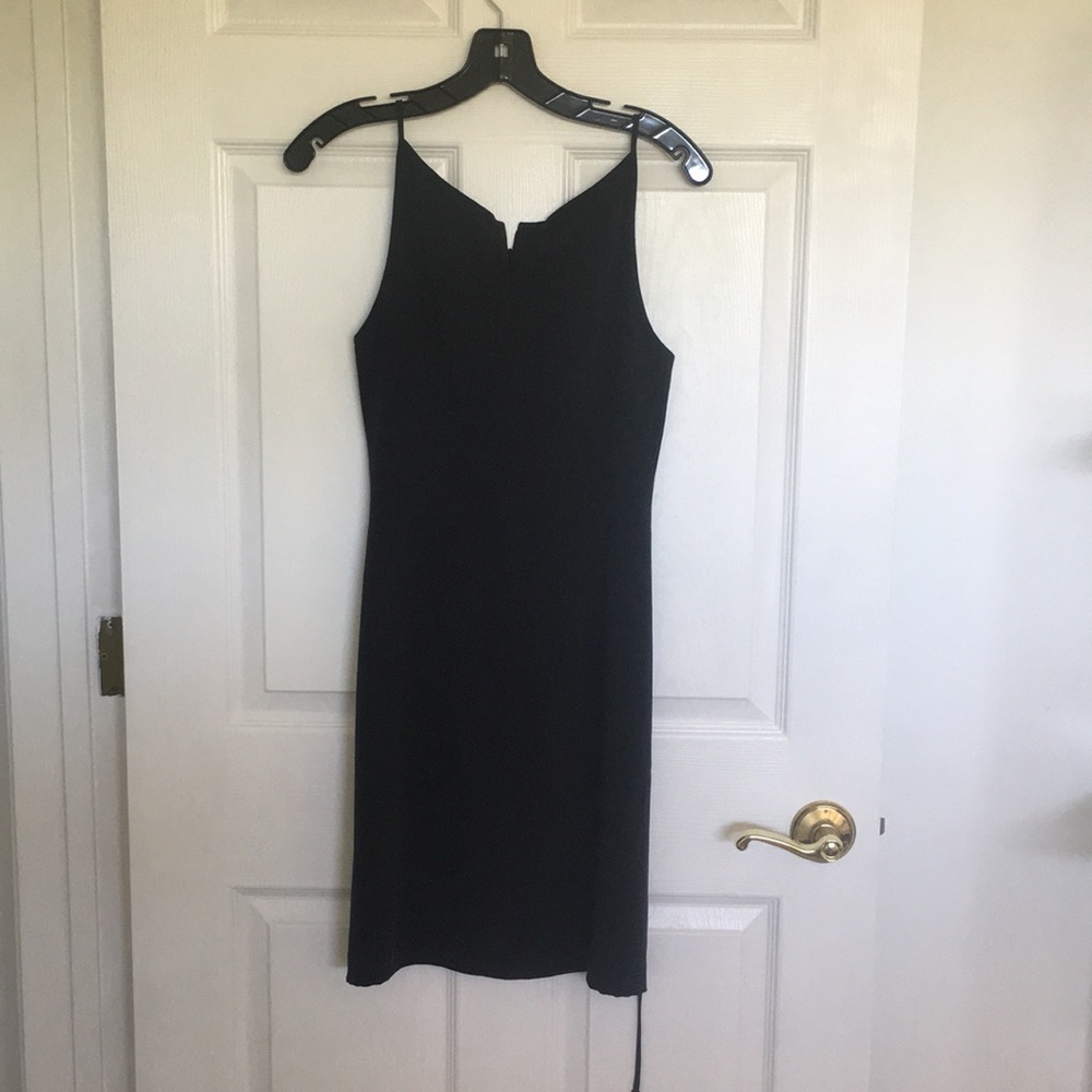 BANANA REPUBLIC SILK BLACK DRESS